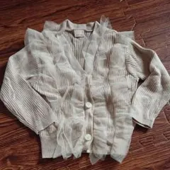 美品 プティマイン カーディガン