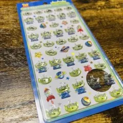 ディズニー　リトルグリーンメン　ボンボンドロップシール　ミニ