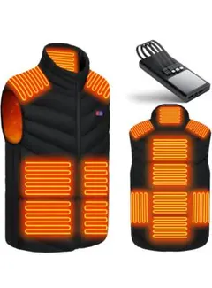 【最終値下げ】電熱ベスト30000mAhモバイルバッテリ付