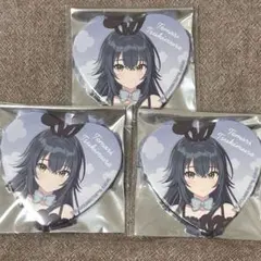 学マス　学園アイドルマスター　ハート缶バッジ　GIGO 月村手毬