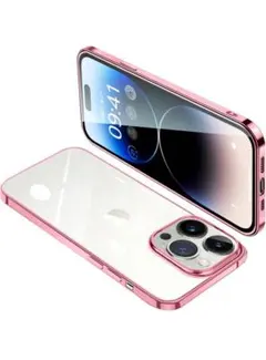 IPhone14 Pro ケース クリア 耐衝撃 軽量 メッキ加工