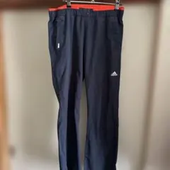 レディース　adidas ジャージパンツ ネイビー/オレンジ　Lサイズ