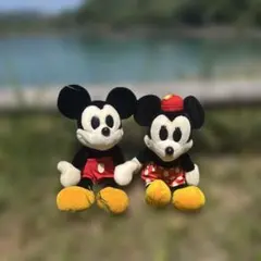 ミッキー・ミニー ぬいぐるみ カップル　80s 90s