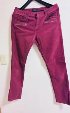 MKT studio 赤 21コーデュロイ弾力性ありスキニーパンツ 42
