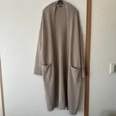 ZARA ザラ コーディガン 羊毛 ロングカーディガン オーバーサイズ ベージュ