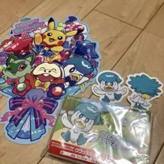 ポケモンセンター　クワッステッカー　ポケットティッシュ　バースデーカード