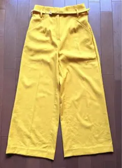 プラステPLST⭐︎リネンブレンドワイドクロップドパンツ