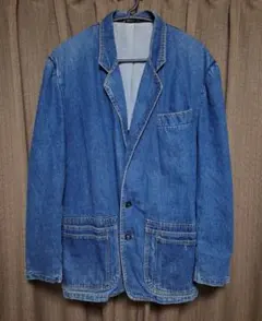 WAMPUM イタリア製 テーラードジャケット デニムジャケット カバーオール