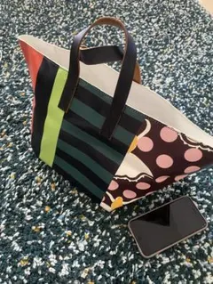 マルニMARNI ハンドバッグ マルチカラー ドット柄