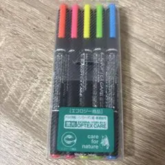 ZEBRA OPTEX CARE 蛍光ペン 5色セットのサムネイル