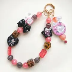 【No.215】ハンドメイド　ビーズストラップ