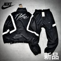 【上Ｌ　下M】新品未使用　NIKE上下セットアップ　ウーブン　バスケ　黒　010