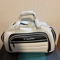 TOURSTAGE ゴルフ ボストンバッグ ホワイト×ブラック◯のサムネイル