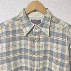 オンブレチェックシャツ 長袖