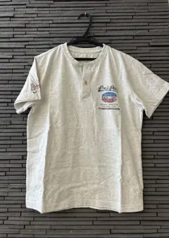 Back Point ヘンリーネック Tシャツ L