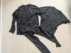 asics Tシャツ　ロンT　ロンタイ　マルチポケットタイツ　セット M