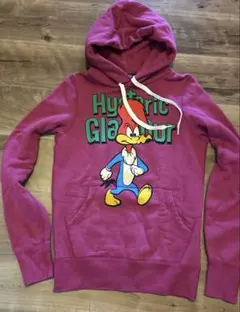 ヒステリックグラマー　ウッドペッカー　プリントスウェットパーカー　レディース美品