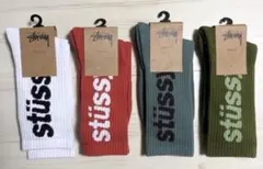 4足セット stussy ステューシー ソックス 靴下 メンズ