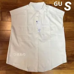 No.5085 GU ジーユー コットン ダブル ポケット シャツ S