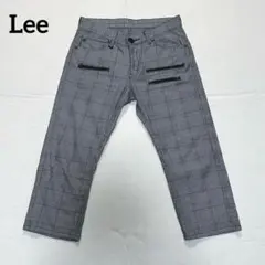 Lee ブレイブライダーズ　ジップナロークロップドパンツ　グレンチェックのサムネイル