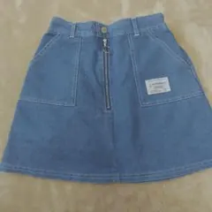 lovetoxic ジッパー付きデニムスカート　160　Ｌ