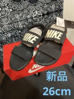 NIKE WMNS TANJUN SANDAL 9 ブラック/ホワイト