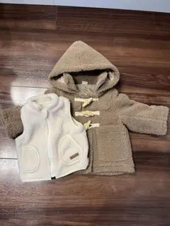 petit main フリースジャケット80cmベスト70cmセット