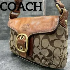 美品 コーチ ソーホー ワンショルダー ショルダーバッグ シグネチャー y2k