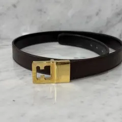 サルヴァトーレフェラガモ 本革 ゴールドバックル レザーベルト リバーシブルのサムネイル