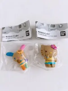 サンリオ みんなでバカンスフィギュア ガチャ ハローキティ ウサハナ