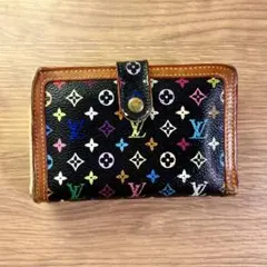 希少 ルイヴィトン モノグラム マルチカラー ポルトモネ ビエ カルト