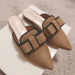 ♡新品chaycollections by DIANA リボン付スリッパミュール