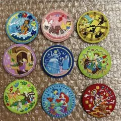 ディズニー　刺繍缶バッジ2 9個セット