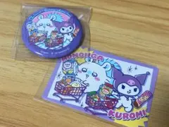 ちいかわ×サンリオ モモンガ クロミ 缶バッジ ポイントカードのサムネイル