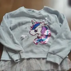 ユニコーンスパンコール長袖トップス