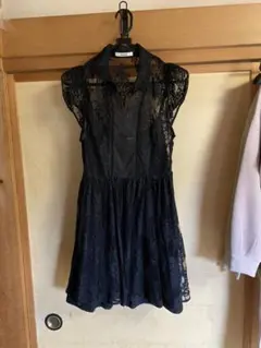 総レース チュールワンピース