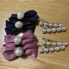 しまむら maki コラボ melume ヘアクリップ リボンのサムネイル