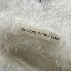 continuier de NICE CLAUP ホワイト長袖ニット