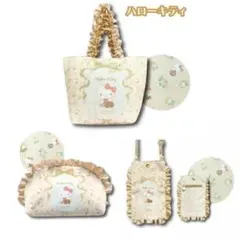 サンリオ ハローキティ フリル3種 ショルダーポシェット ポーチ バッグ➀