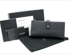 SAINT LAURENT ブラックレザー 長財布のサムネイル