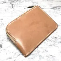 【総手縫い】栃木レザー L字ファスナー財布 フラグメントケース コンパクト財布