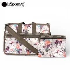 ✨極美品✨ LeSportsac ボストンバッグ ボタニカル柄 ポーチ付 MED