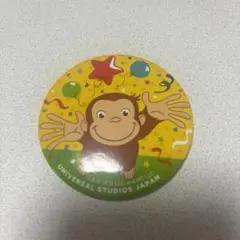 おさるのジョージ　缶バッチ　非売品　ユニバーサルスタジオジャパン