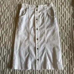 ETRO ホワイト タイトスカート ペイズリー刺繍のサムネイル
