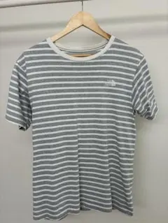 THE NORTH FACE ボーダー Tシャツ グレー Lサイズ