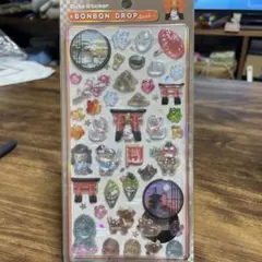 古都めぐりボンボンドロップシール 和柄