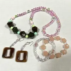 未使用　アクセサリー　まとめ売り　⑥ ピンク