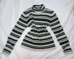 タートルネック 平成 森ガール ボーダーニット