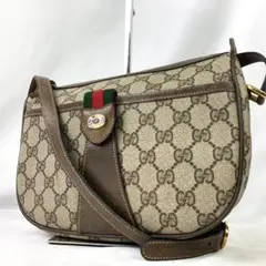 GUCCI オールド ショルダーバッグ gg柄 シェリーライン pvc