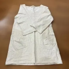 L&Beautiful ひざ丈ワンピース ベージュ M